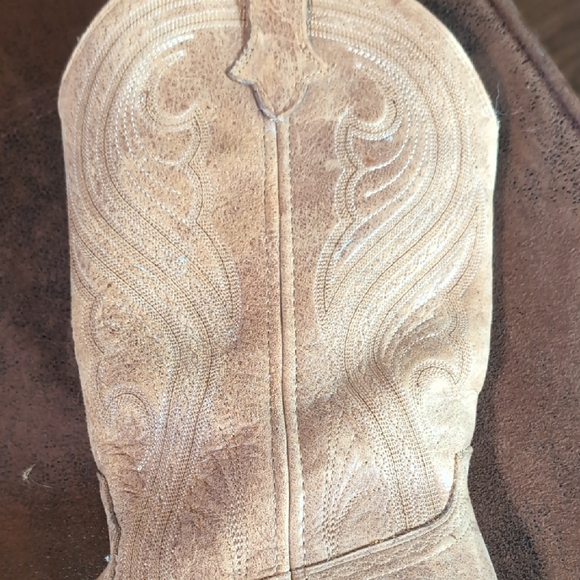 Ariat Brown Leather Western Heeled Boots - Picture 5 of 14